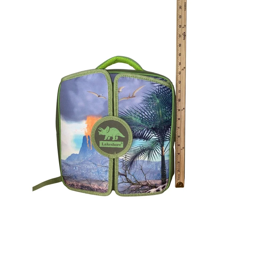 Lakeshore Dinosaur Volcano Fold Out Play‎ Mat Carry Case Kids Pretend Play